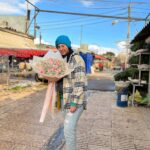 دسته گل ژیپسوفیلا و رز صورتی