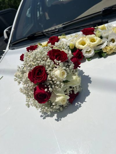 دسته گل عروس و ماشین عروس کد111