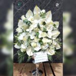 جام گل تسلیت - گل تسلیت مشکی - مدل سبد گل برای تسلیت - سبد گل ترحیم ارزان - جام گل - جام گل ختم - سبد گل ترحیم کوچیک - گل ختم -