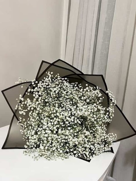 خرید دسته گل عروس سفید و مشکی