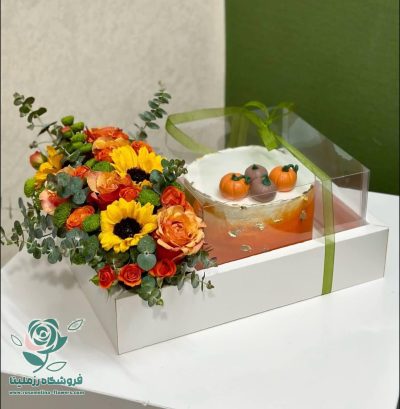 باکس گل وکیک تولد