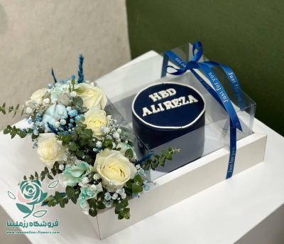 باکس گل وکیک تولد