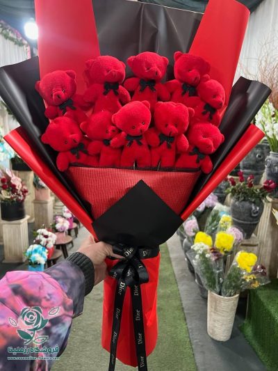 بوکت خرسی دسته گل عروسکی