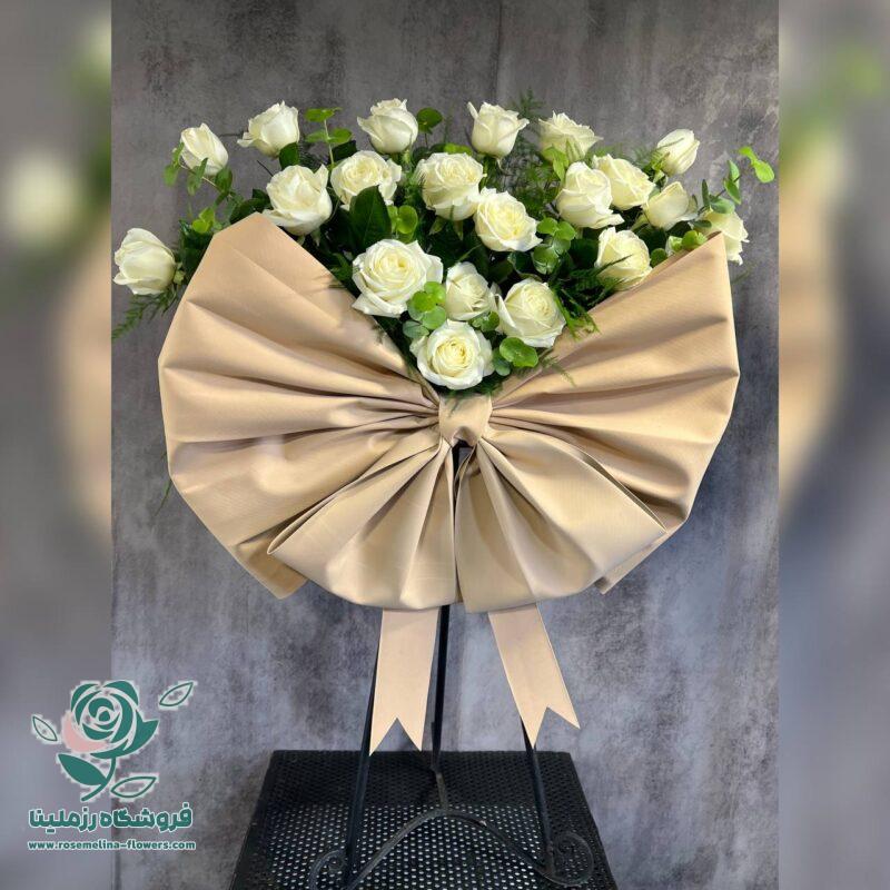 باکس گل پاپیونی کرم 