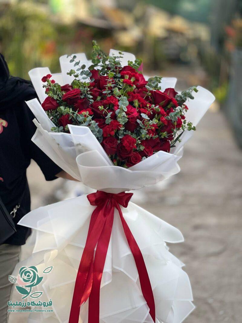 دسته گل رز