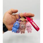 جاکلیدی سیلیکونی لبوبو بنند چرم چراغدار