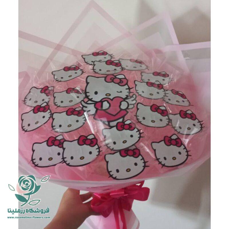 دسته گل هلو کیتی