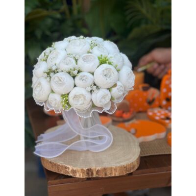 دسته گل عروس مصنوعی پیونی