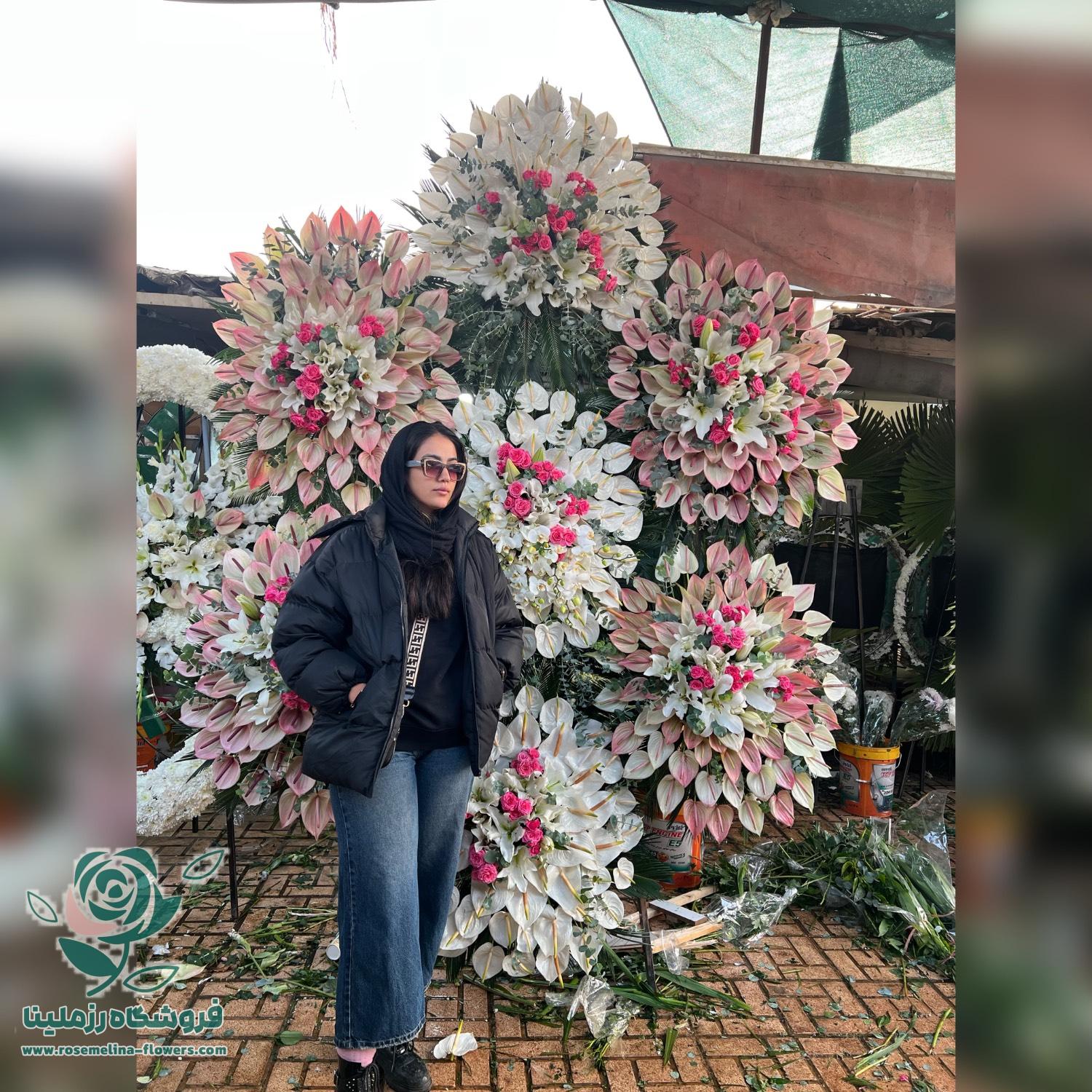 تاج گل افتتاحیه ۷تیکه لوکس شماره 523