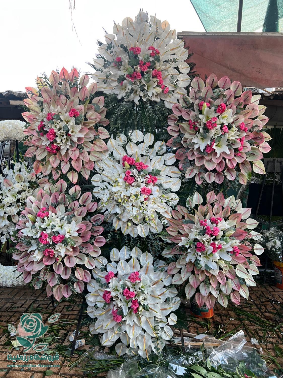 تاج گل افتتاحیه ۷تیکه لوکس شماره 523